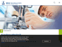 Tablet Screenshot of beko-technologies.de